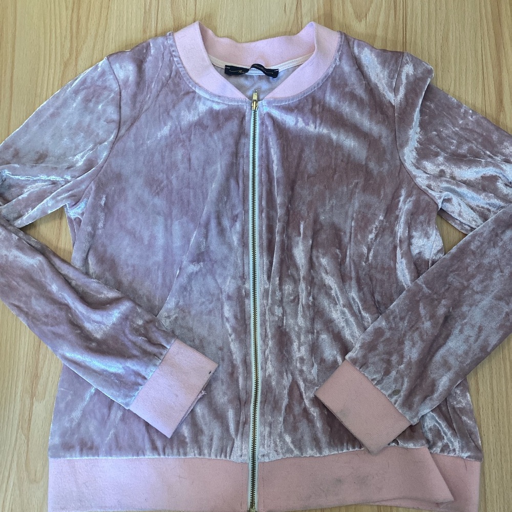velvet pink jacket